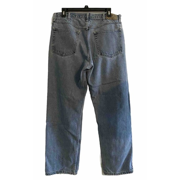 Wrangler Athletic‎ Fit Jeans Medium Wash Blue Denim Men's Size 36 X 30 Worn In - Picture 3 of 5